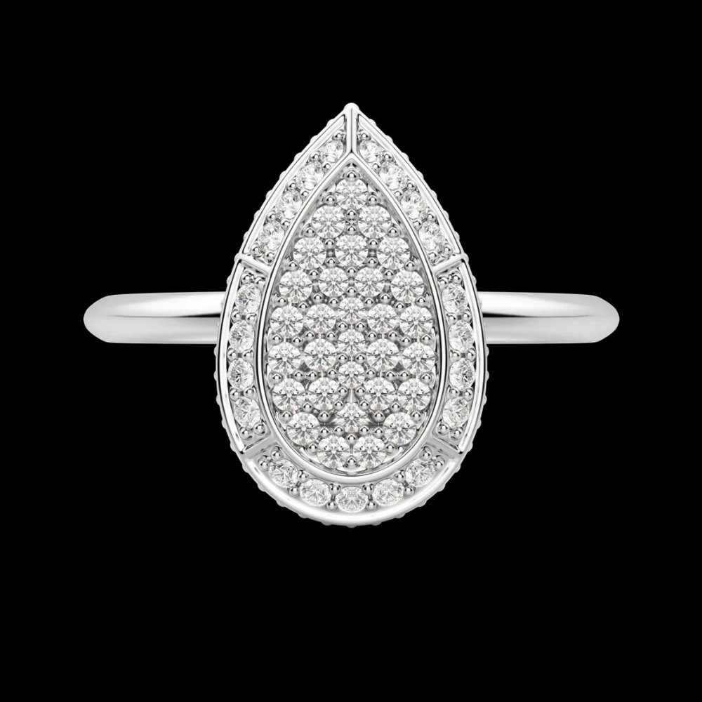 Pear Pavé Ring